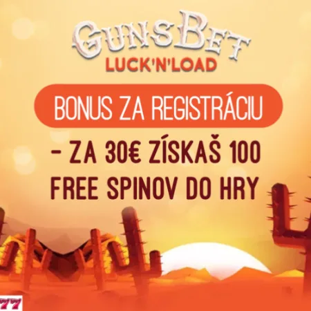 Vstupný bonus v Gunsbet casino